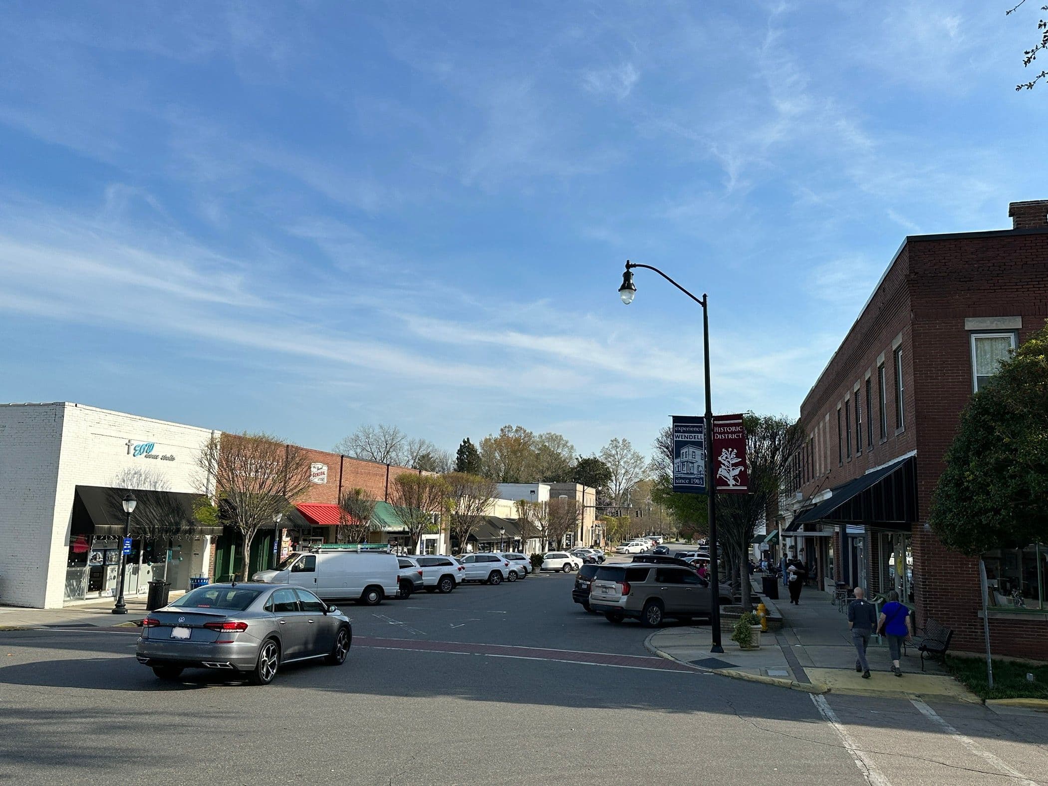 Downtown Wendell at Main and Campen streets